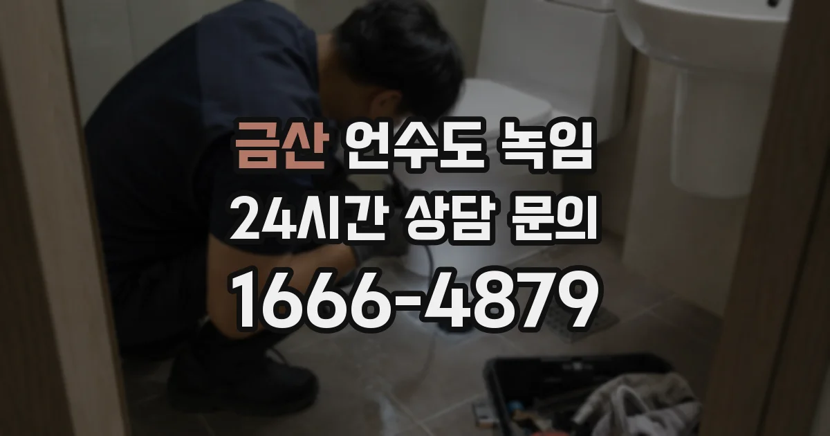 금산 언수도 녹임