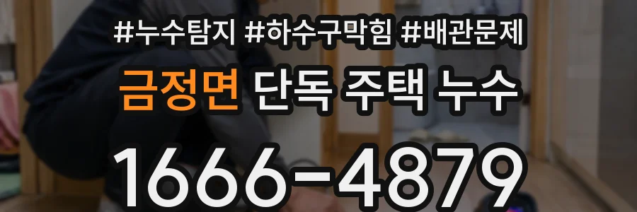 금정면 단독 주택 누수