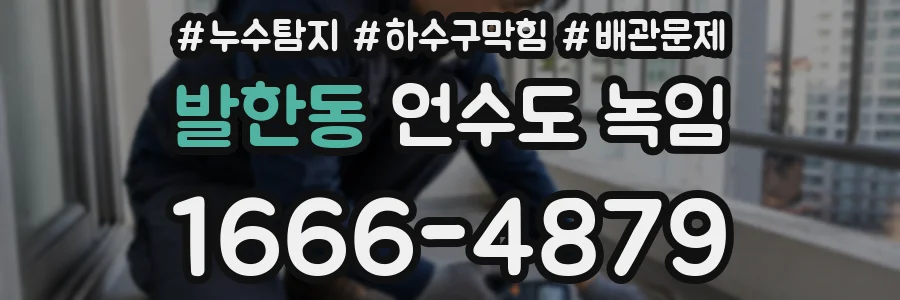 발한동 언수도 녹임