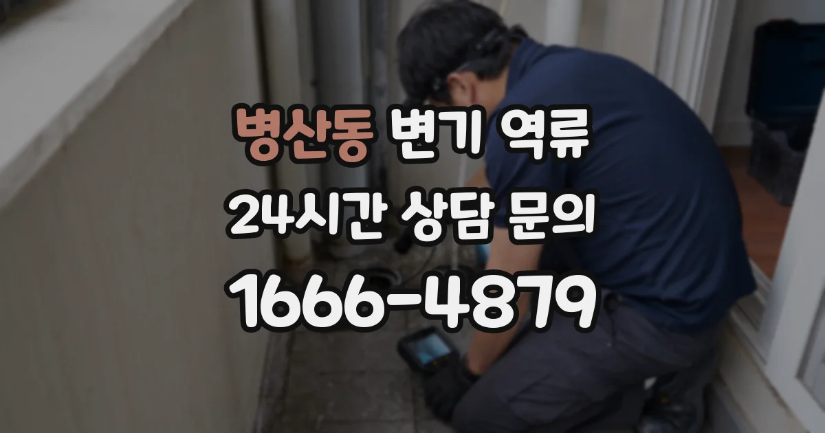 병산동 변기 역류