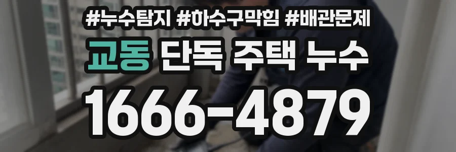 교동 단독 주택 누수