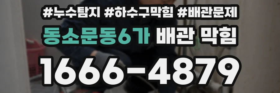 동소문동6가 배관 막힘