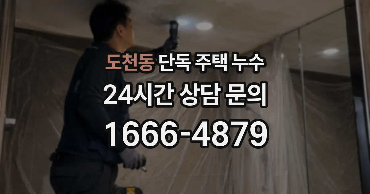 도천동 단독 주택 누수