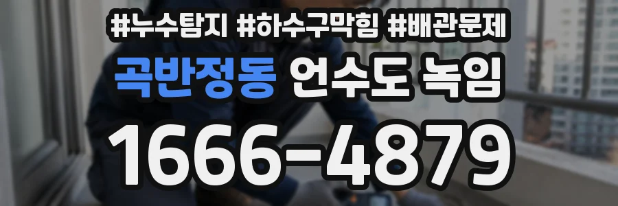 곡반정동 언수도 녹임