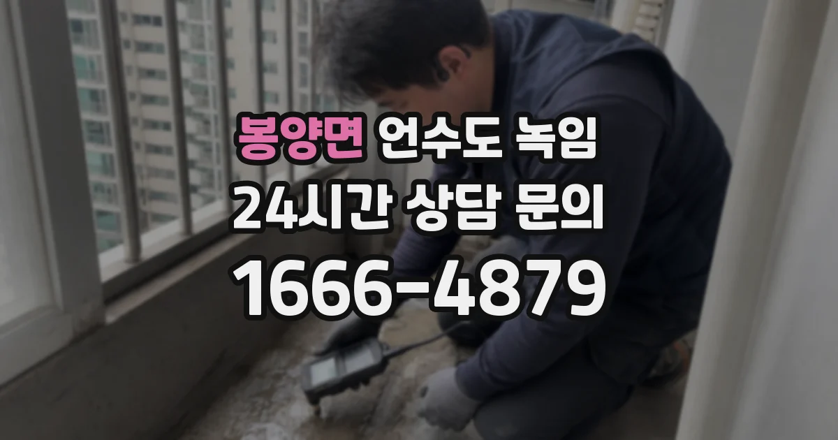 봉양면 언수도 녹임