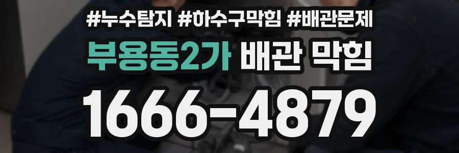 부용동2가 배관 막힘