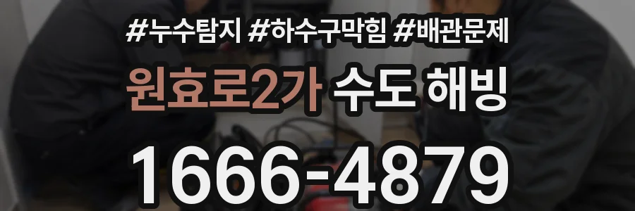 원효로2가 수도 해빙