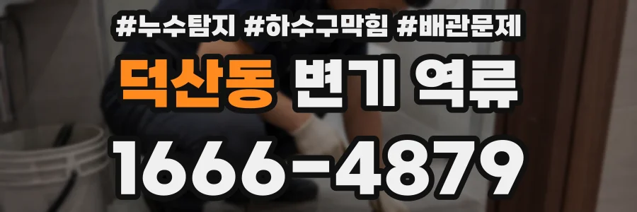덕산동 변기 역류