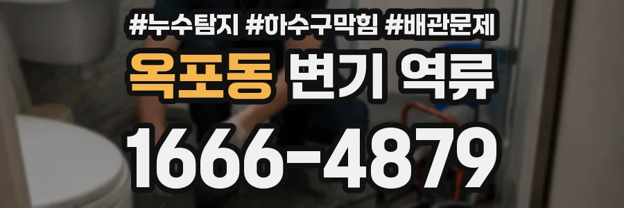 옥포동 변기 역류