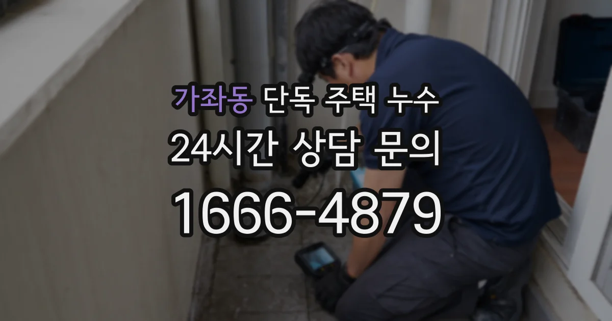 가좌동 단독 주택 누수