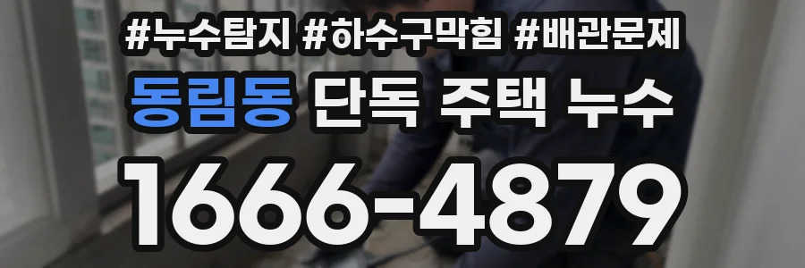 동림동 단독 주택 누수