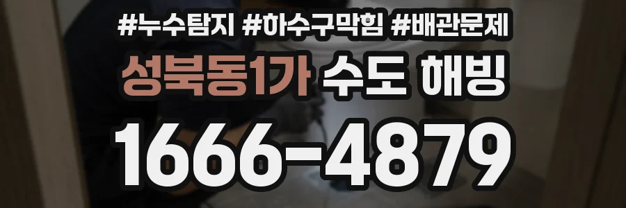 성북동1가 수도 해빙