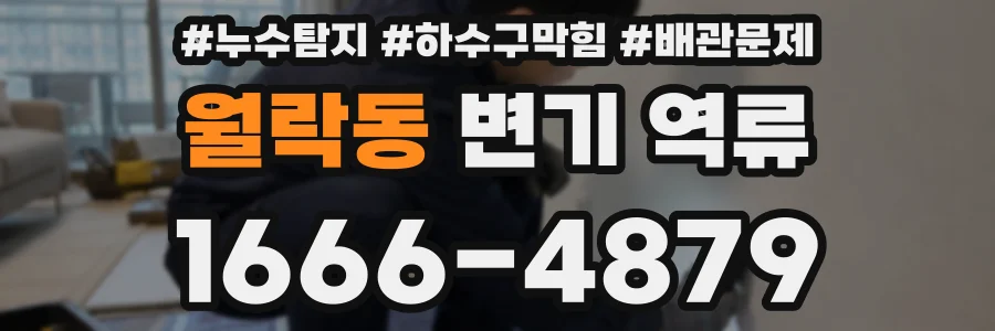 월락동 변기 역류