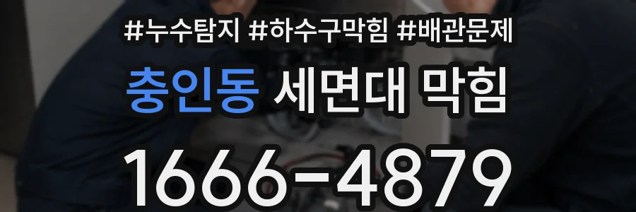 충인동 세면대 막힘