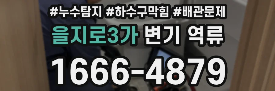 을지로3가 변기 역류