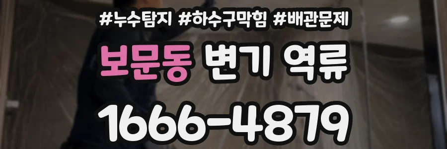 보문동 변기 역류