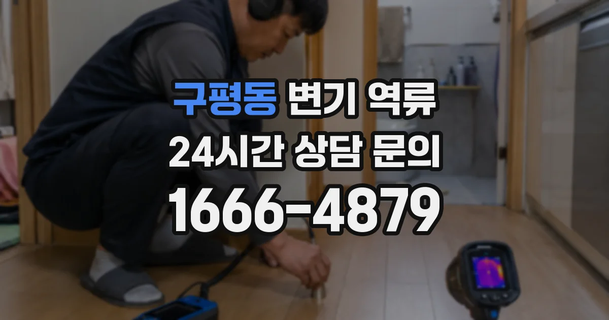 구평동 변기 역류