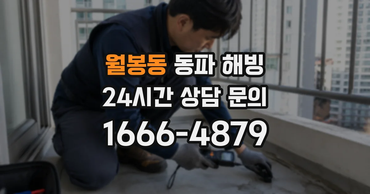 월봉동 동파 해빙