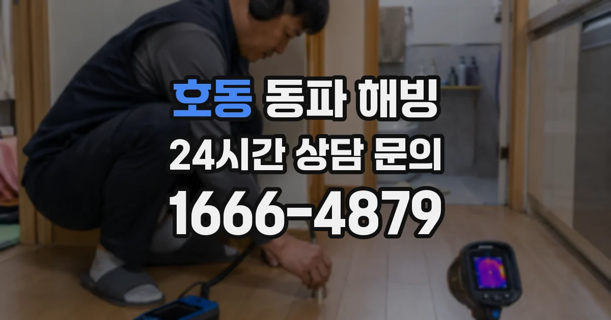호동 동파 해빙