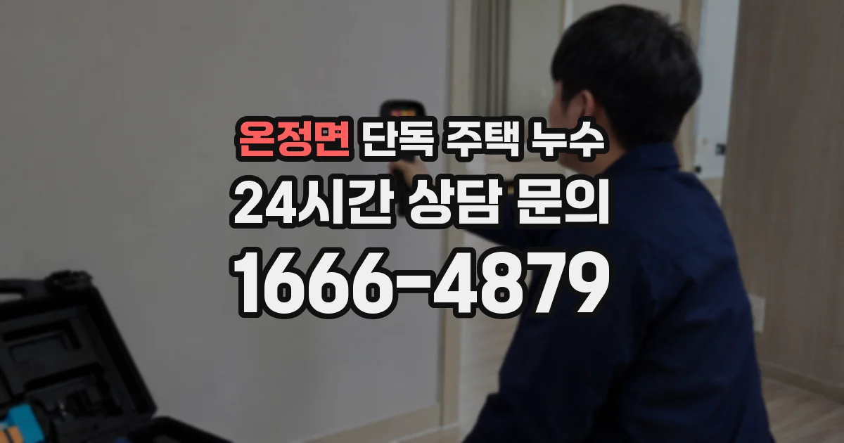 온정면 단독 주택 누수
