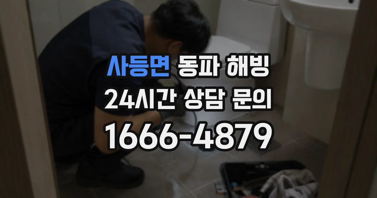 사등면 동파 해빙