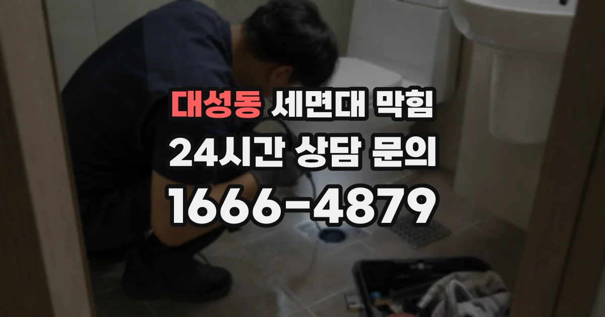 대성동 세면대 막힘
