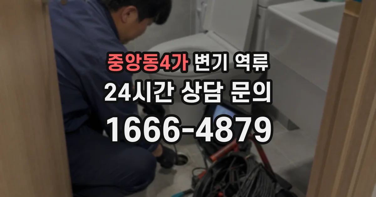 중앙동4가 변기 역류