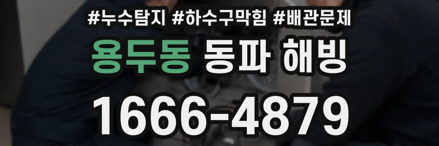 용두동 동파 해빙