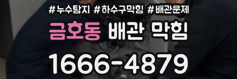 금호동 배관 막힘