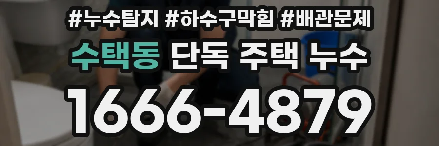 수택동 단독 주택 누수