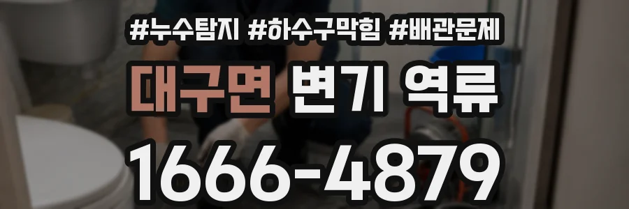 대구면 변기 역류