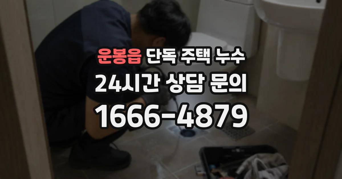 운봉읍 단독 주택 누수