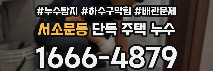 서소문동 단독 주택 누수