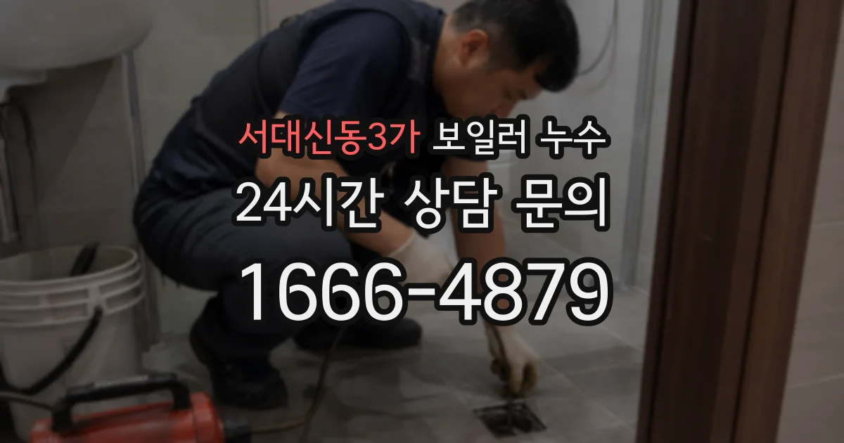 서대신동3가 보일러 누수