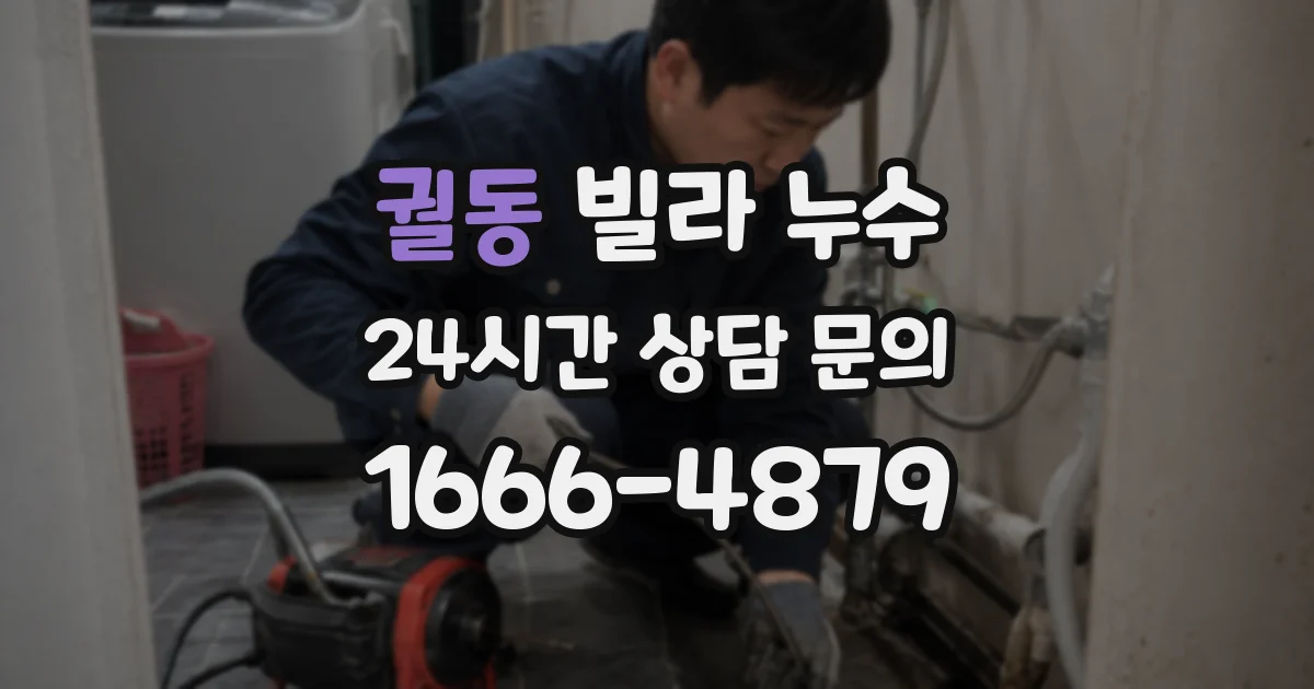 궐동 빌라 누수