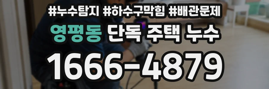 영평동 단독 주택 누수