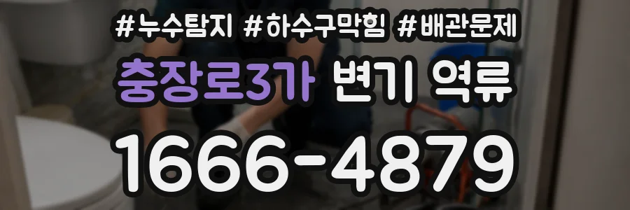 충장로3가 변기 역류