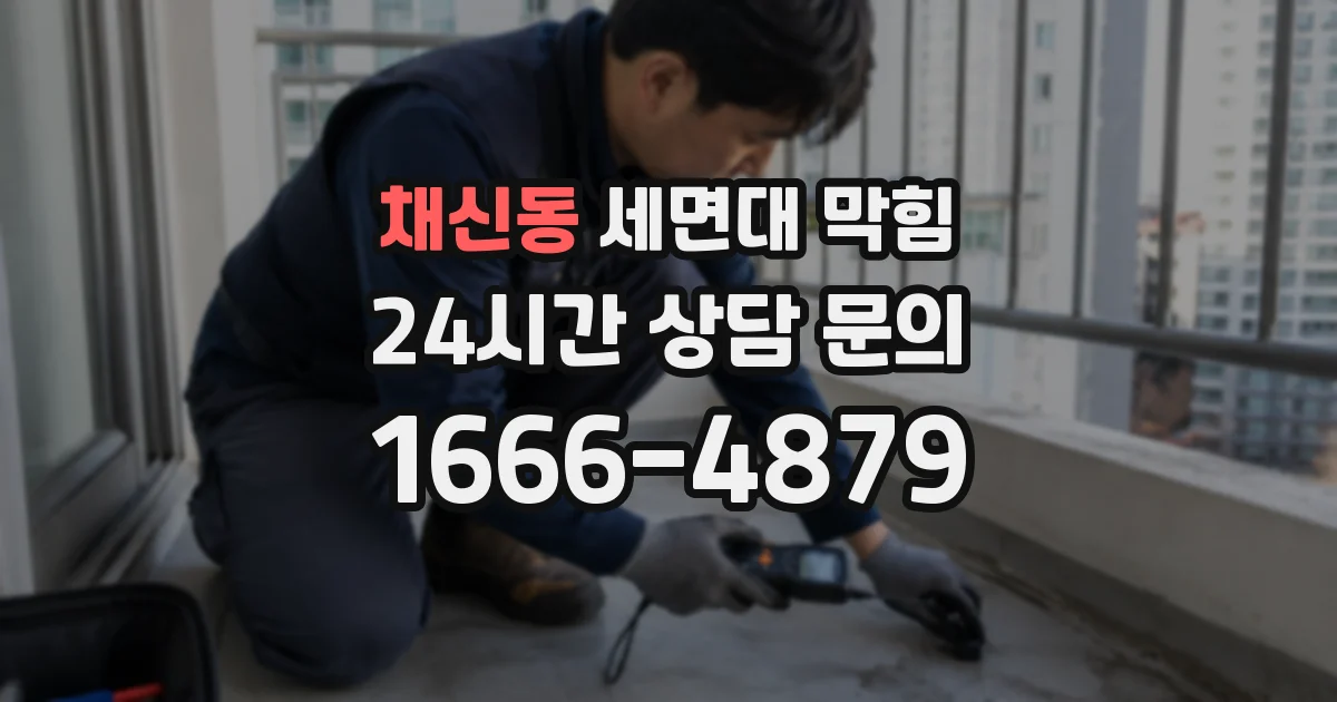 채신동 세면대 막힘