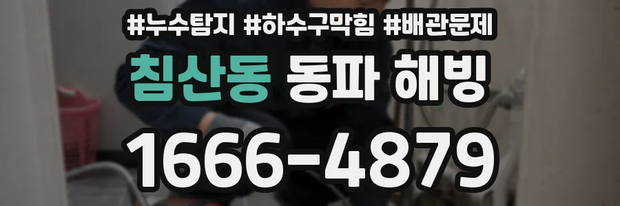 침산동 동파 해빙