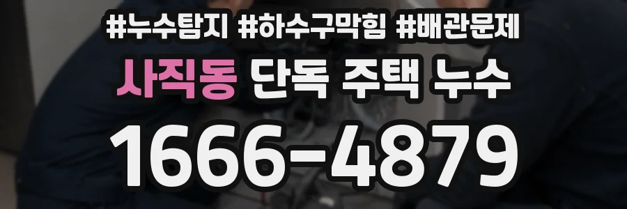 사직동 단독 주택 누수