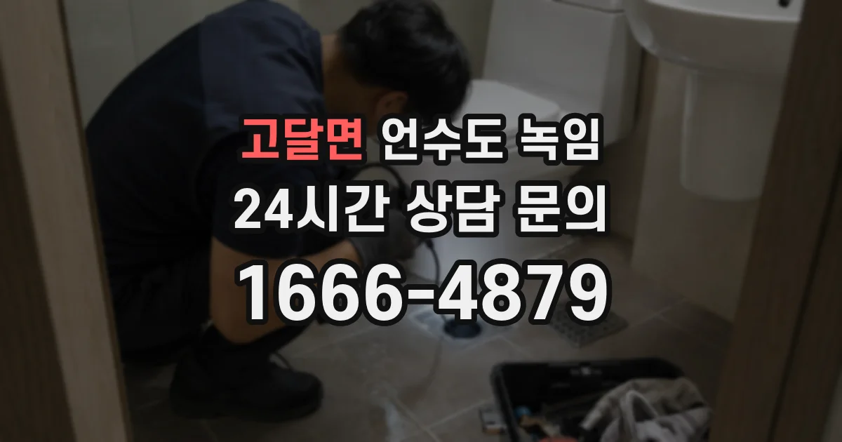 고달면 언수도 녹임