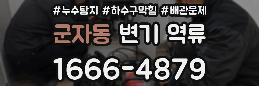 군자동 변기 역류