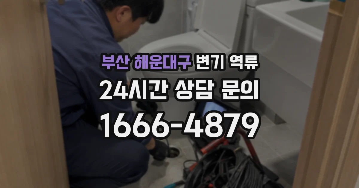 부산 해운대구 변기 역류
