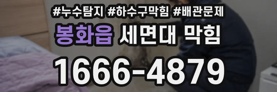봉화읍 세면대 막힘