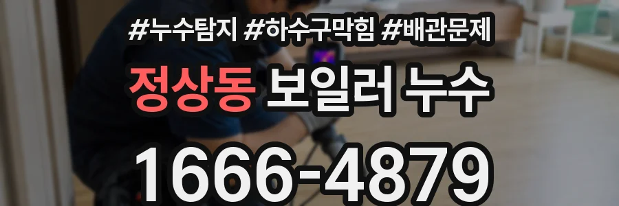 정상동 보일러 누수