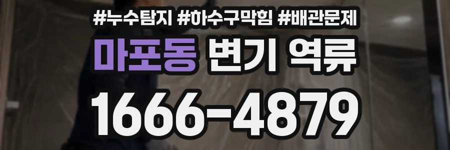 마포동 변기 역류