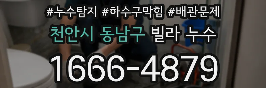 천안시 동남구 빌라 누수