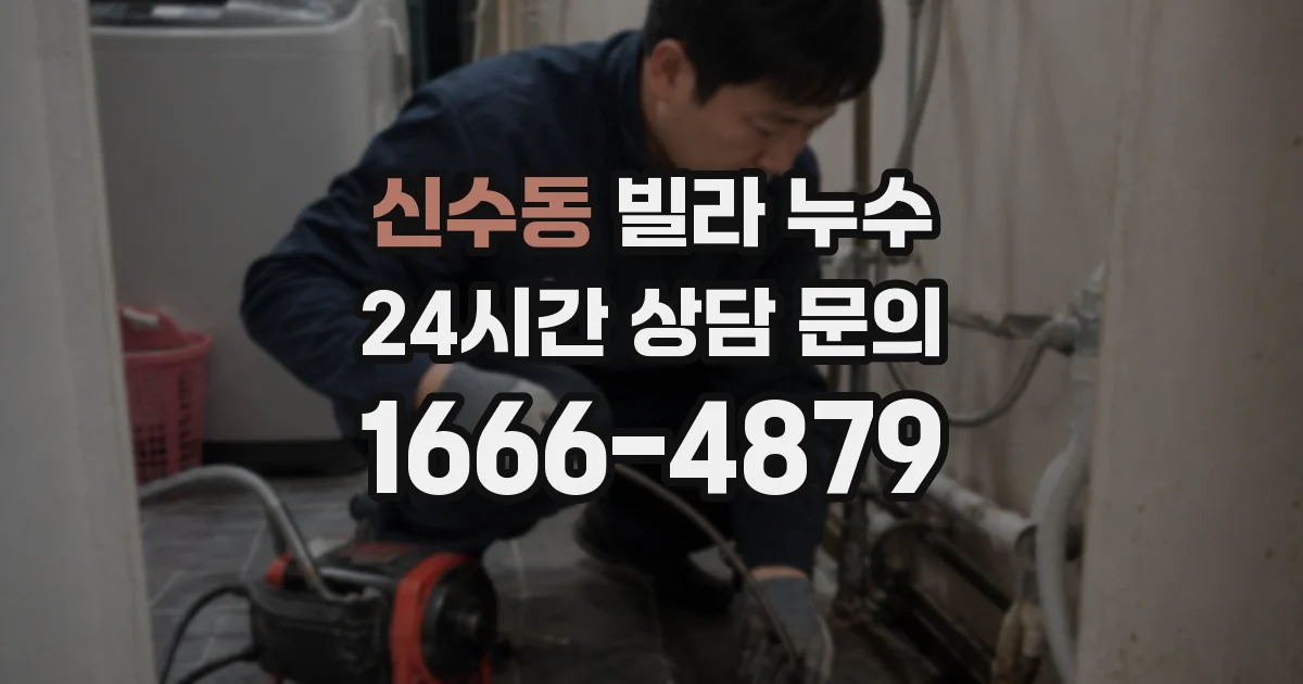 신수동 빌라 누수