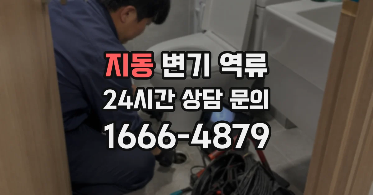 지동 변기 역류