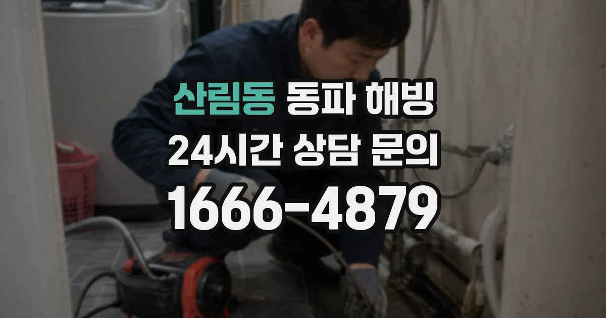 산림동 동파 해빙